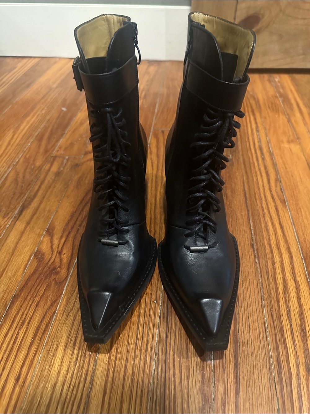 John Fluevog Cubist Cupcake Lace Up Boots